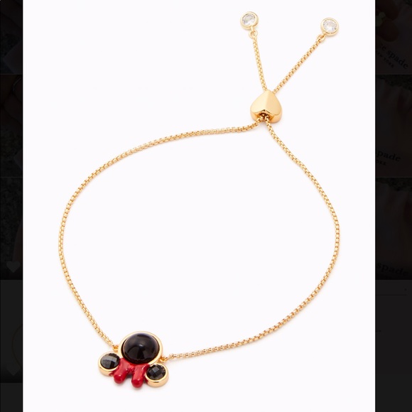 NWT Kate Spade Minnie Mouse Slider Bracelet - Picture 2 of 14